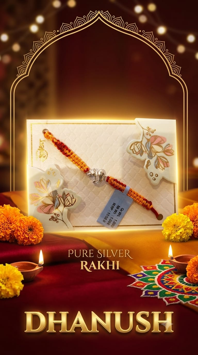 SILVER RAKHI