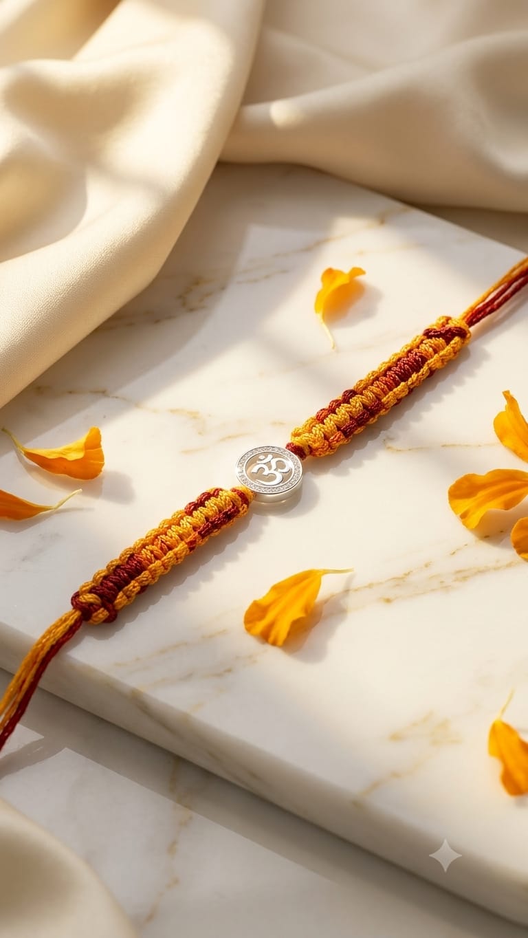 SILVER RAKHI