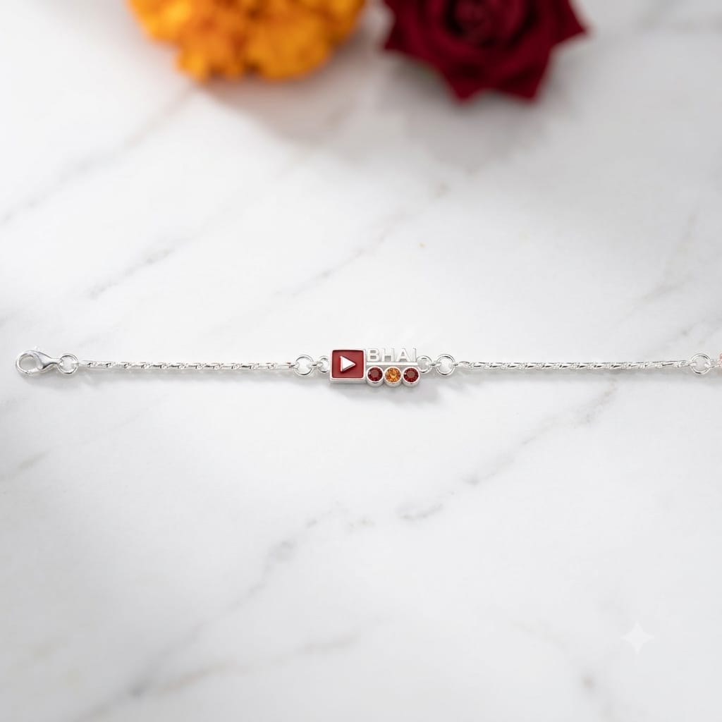 SILVER RAKHI