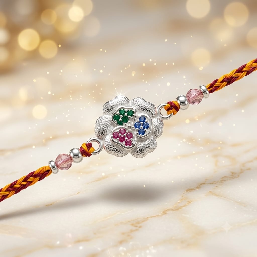 SILVER RAKHI