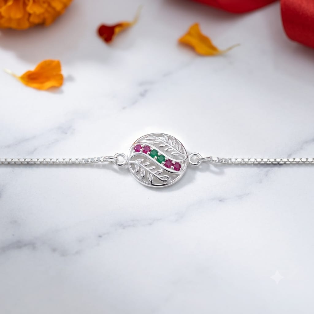 SILVER RAKHI
