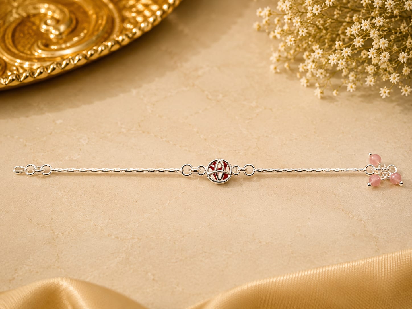 SILVER RAKHI
