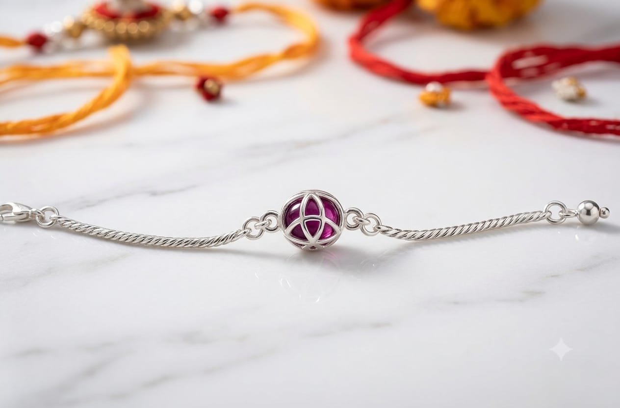 SILVER RAKHI