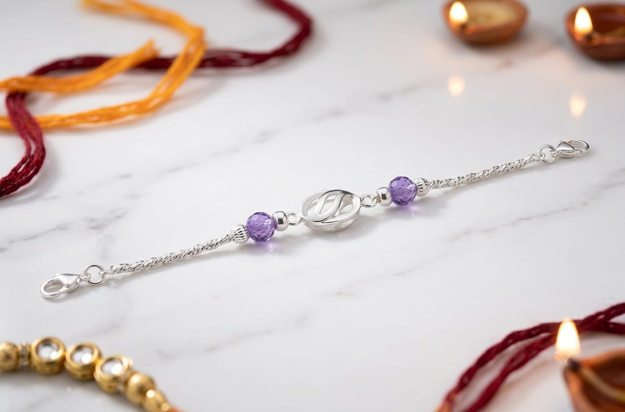 SILVER RAKHI