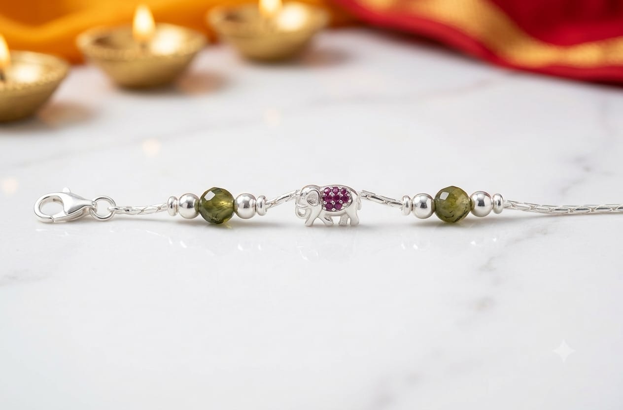 SILVER RAKHI